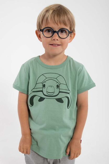 T-shirt til børn med en havskilpadde