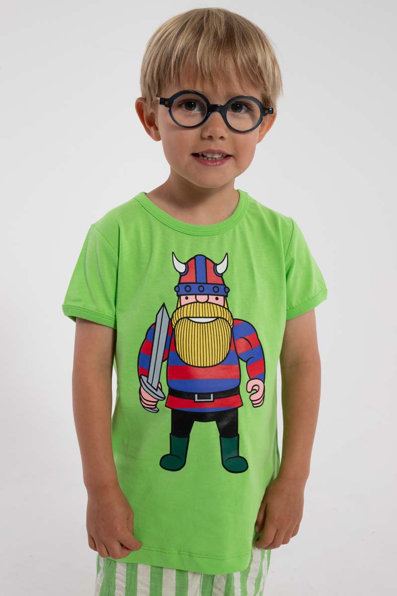 t-shirt til børn med viking 