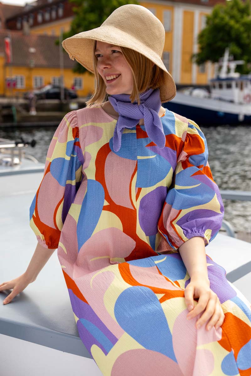 Daniris Searsucker Dress Pastel Yellow TROPS