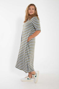 Danebasic Good News Dress Olive/Lilla