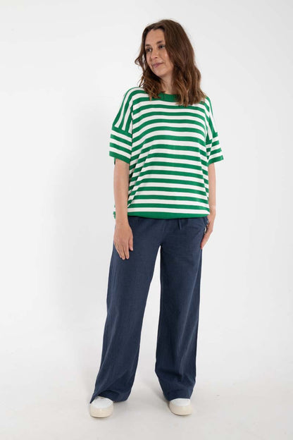 strik t-shirt til dame