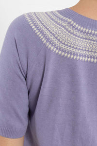 Danesilver Sweater Tee Lilla/Chalk