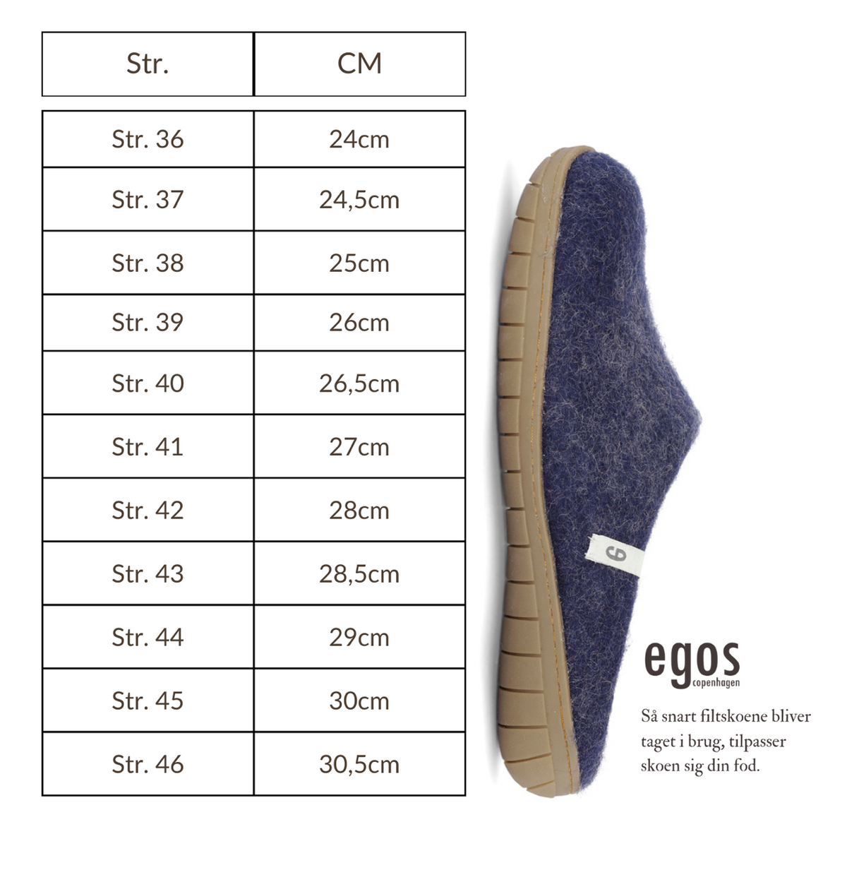Egos Copenhagen Wool Slipper Dusty Rose