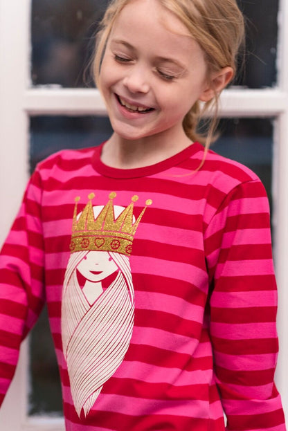 Bluse til børn med prinsesse 