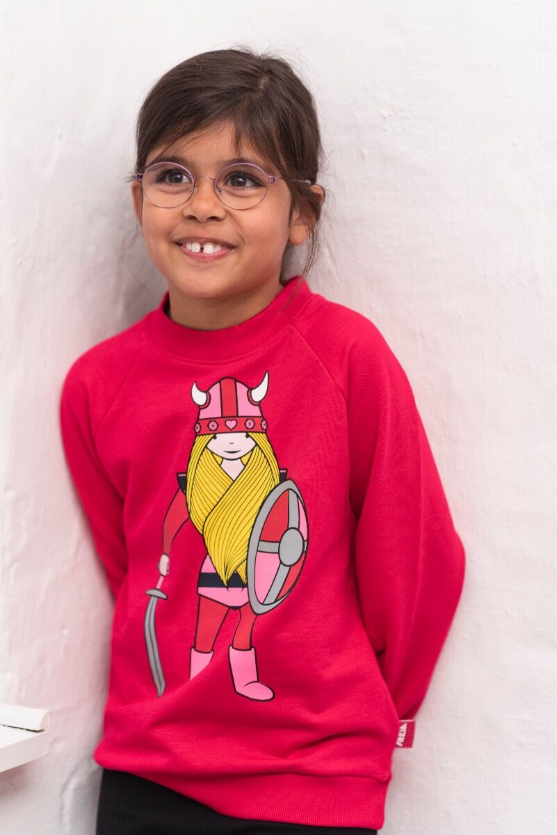 Sweater til børn med viking 
