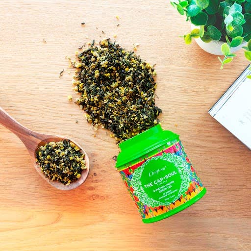 The Capsoul Té Verde Jengibre Cúrcuma 100g