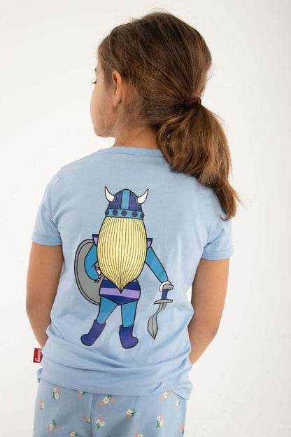 T-shirt til børn med viking  