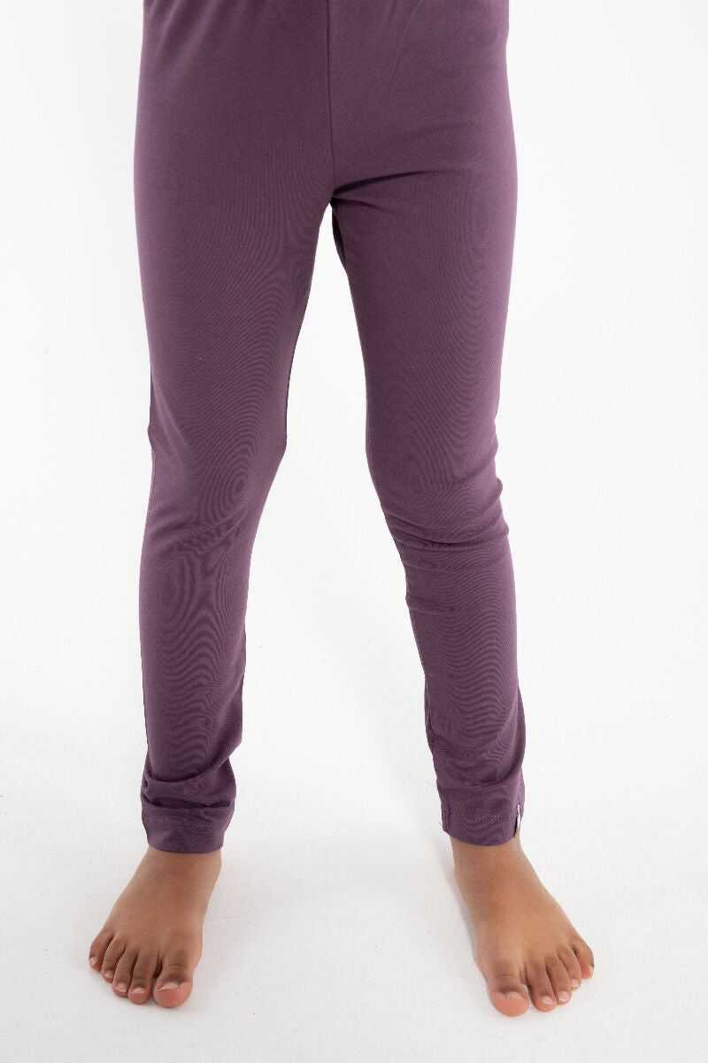 Leggings til børn i lilla 