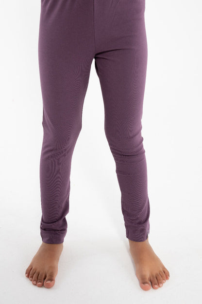 Leggings til børn i lilla 