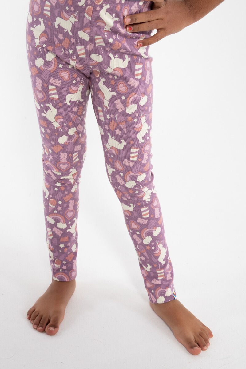 Leggings til børn med enhjørning  