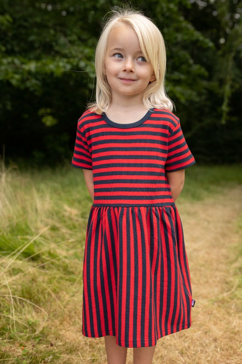 ESS - Daneslurpy Dress Dk Navy/Red