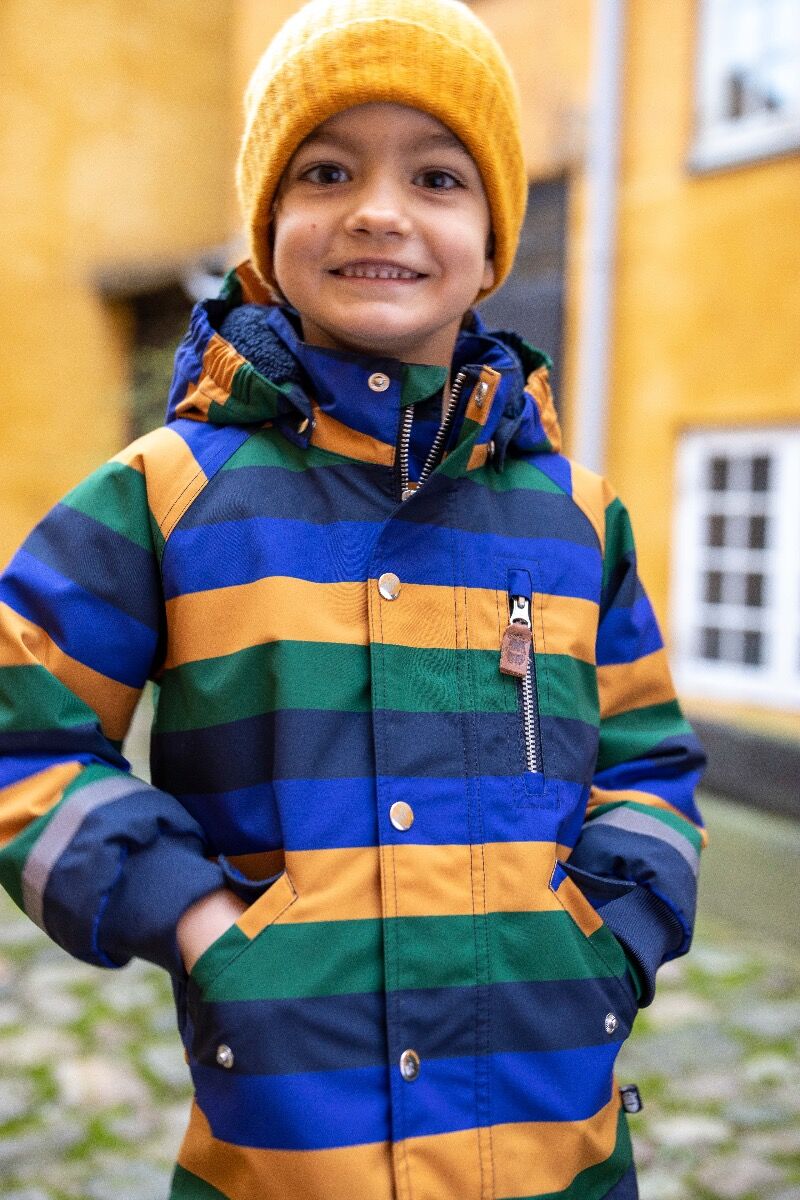 Vinterjakke til børn med viking 

