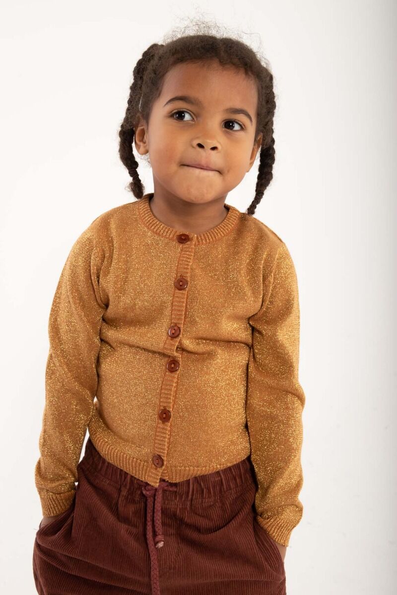 Cardigan til børn med glitter 