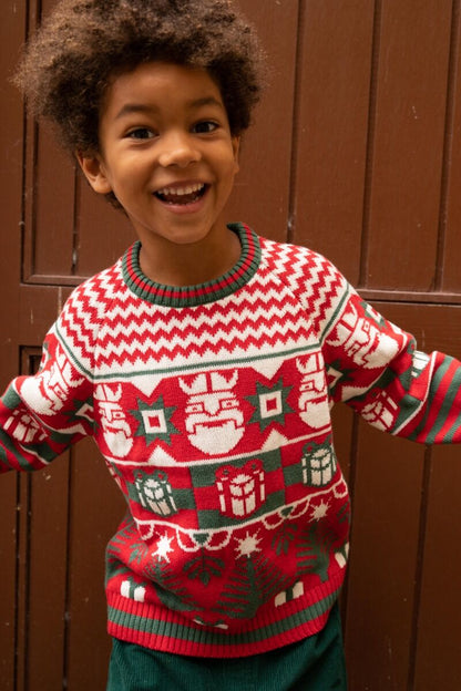 Jule sweater til børn med viking 