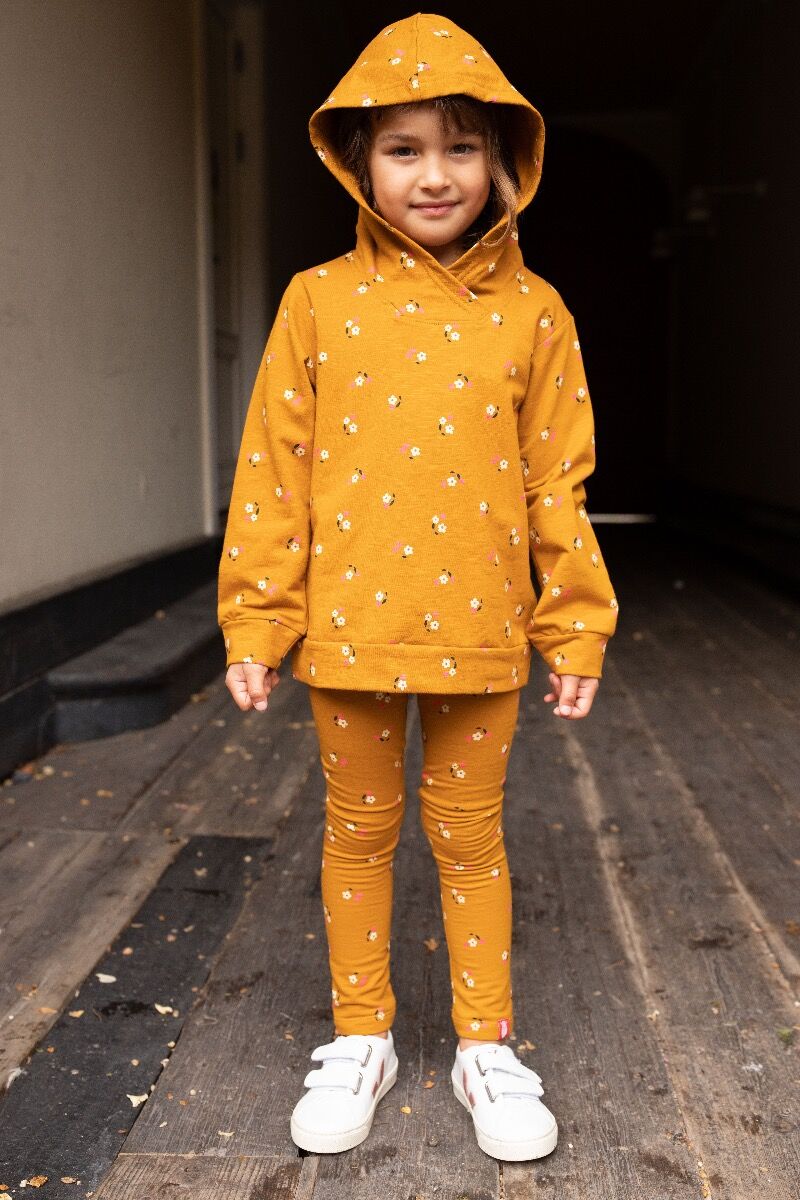 ORGANIC - Danandrea Leggings Mustard MINIFLOWER