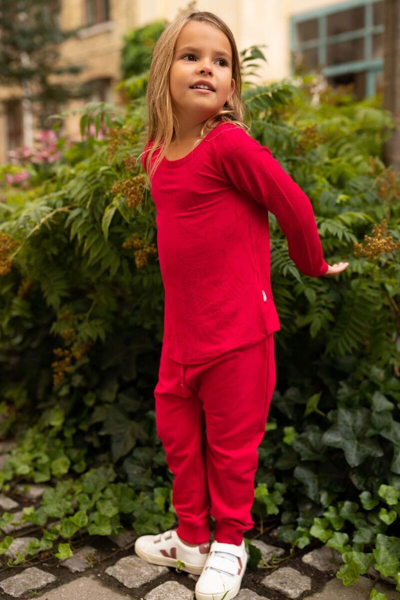 Bluse til børn med blomster 