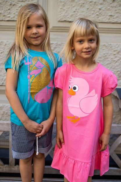T-shirt til børn med havfrue