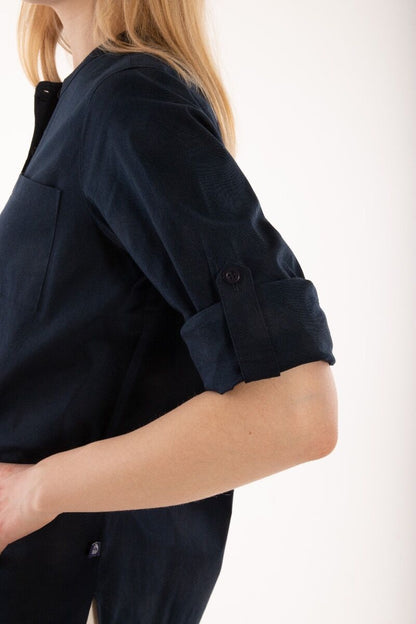 ESS - Joy Poplin Shirt Navy