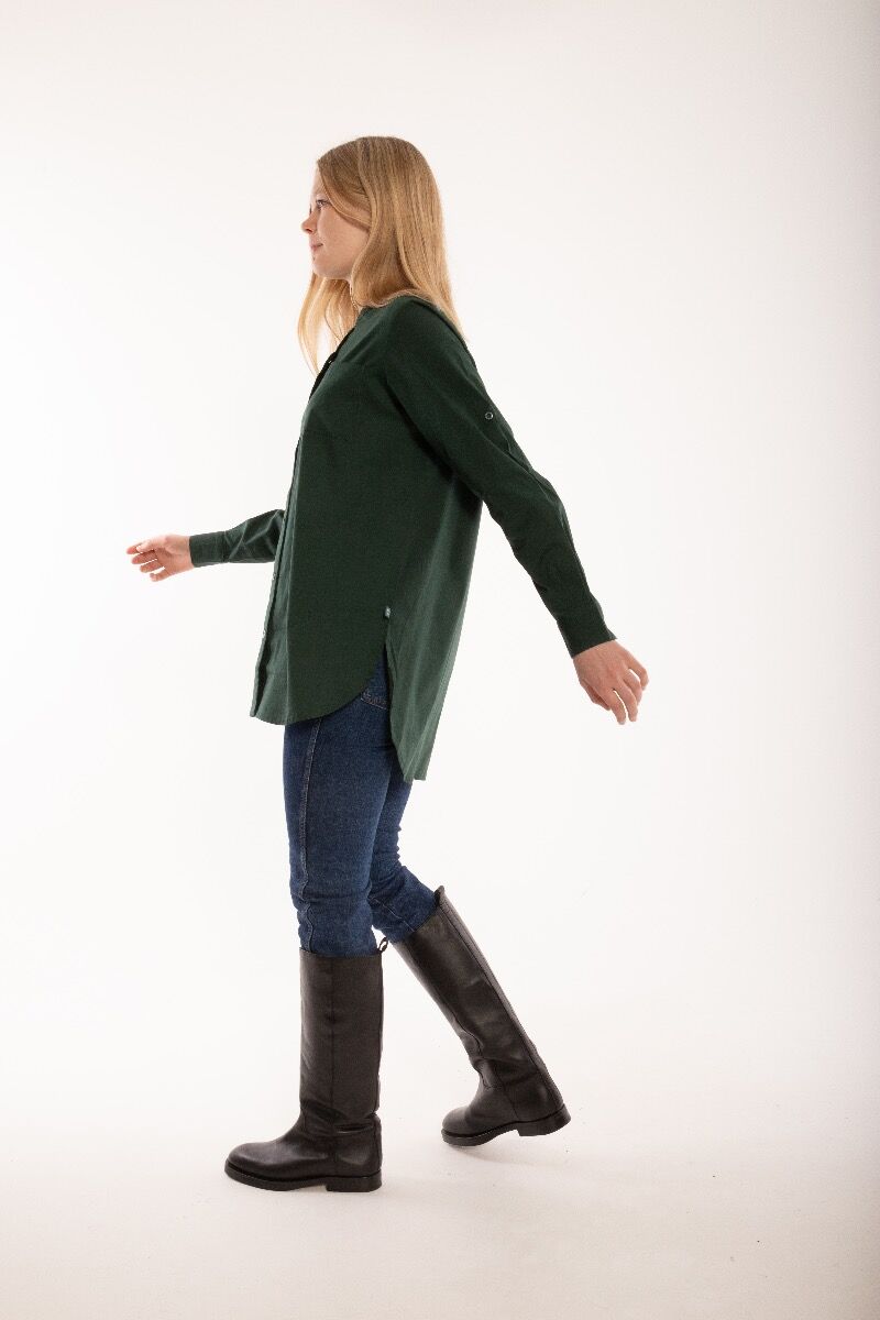 ESS - Joy Poplin Shirt Black green