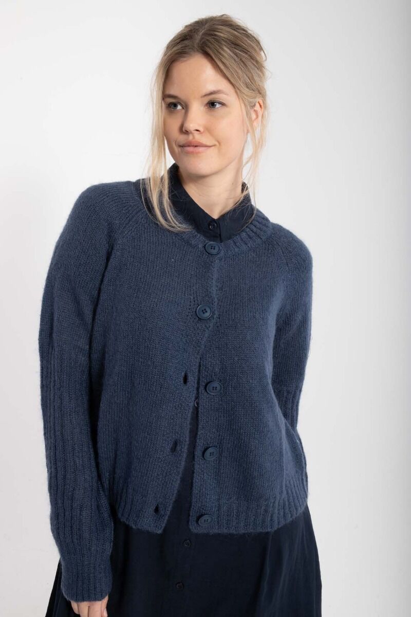 Danarnaq Wool Cardigan Marine