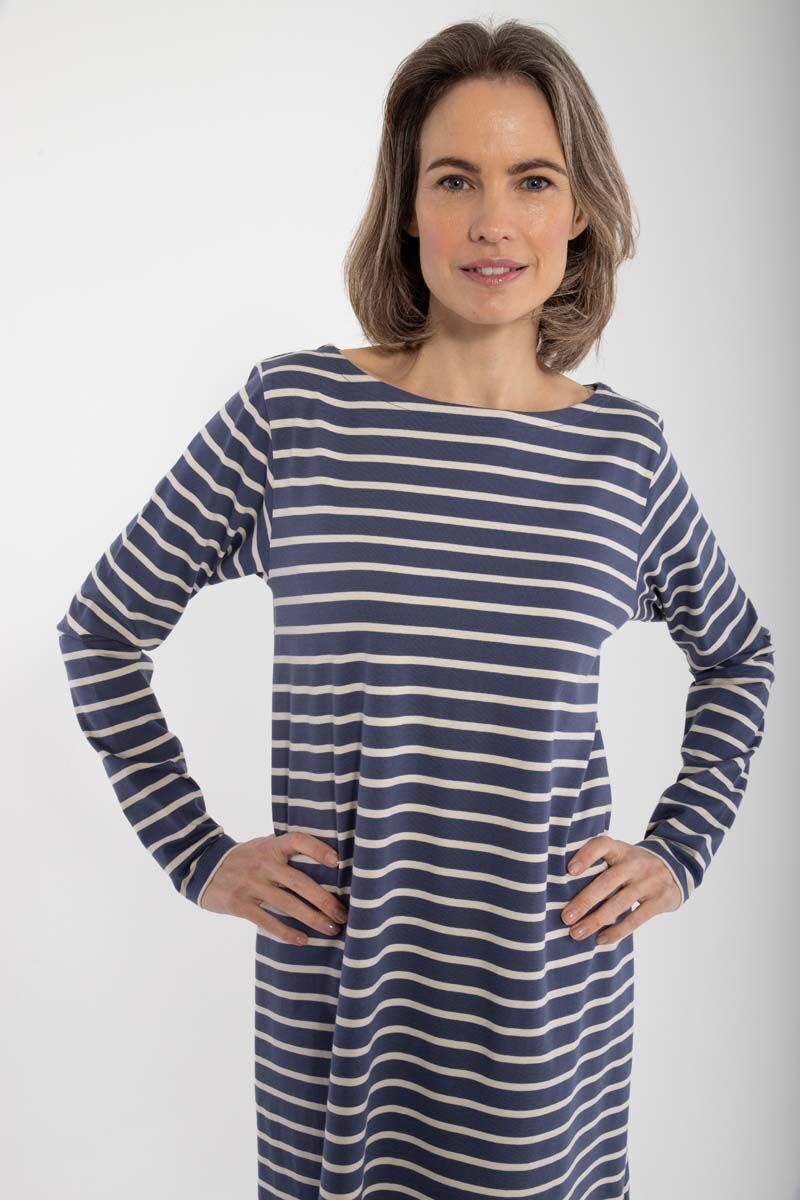 Danenassau Dress Grey Marine/Chalk