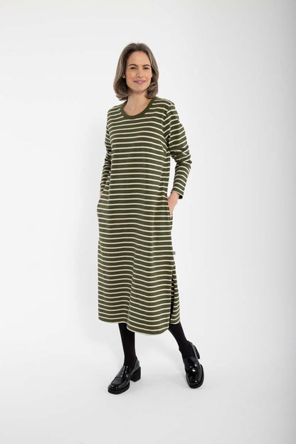 Danelea Dress Army/Chalk