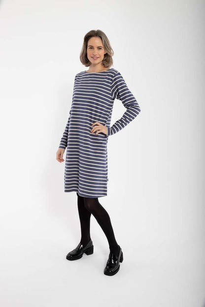 Danenassau Dress Grey Marine/Chalk