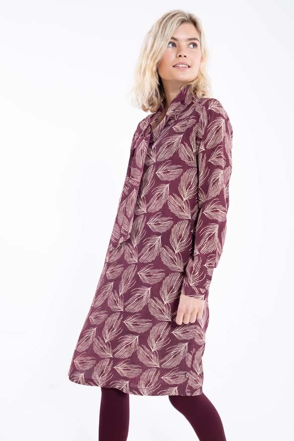 Danehilde Dress Dark BDX/LT Beige PALMA