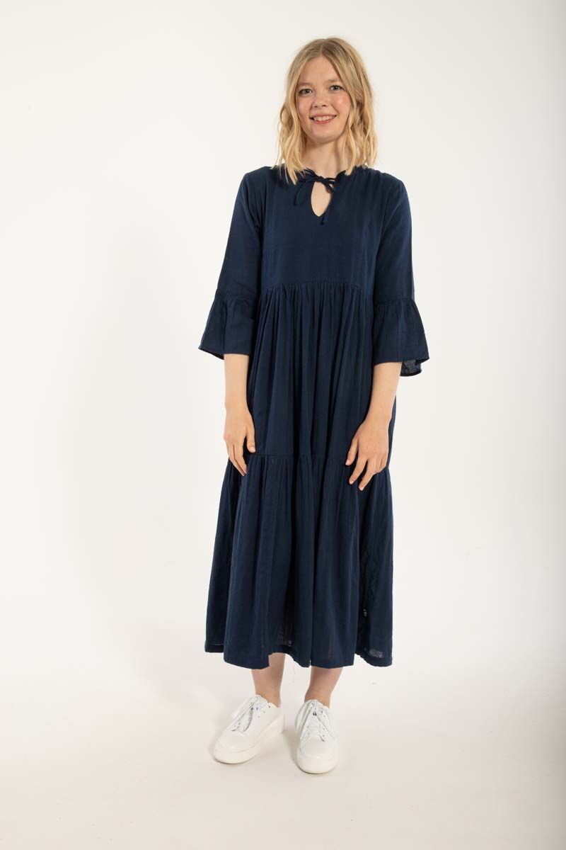 Danekamelia Cloth Dress Dark Navy