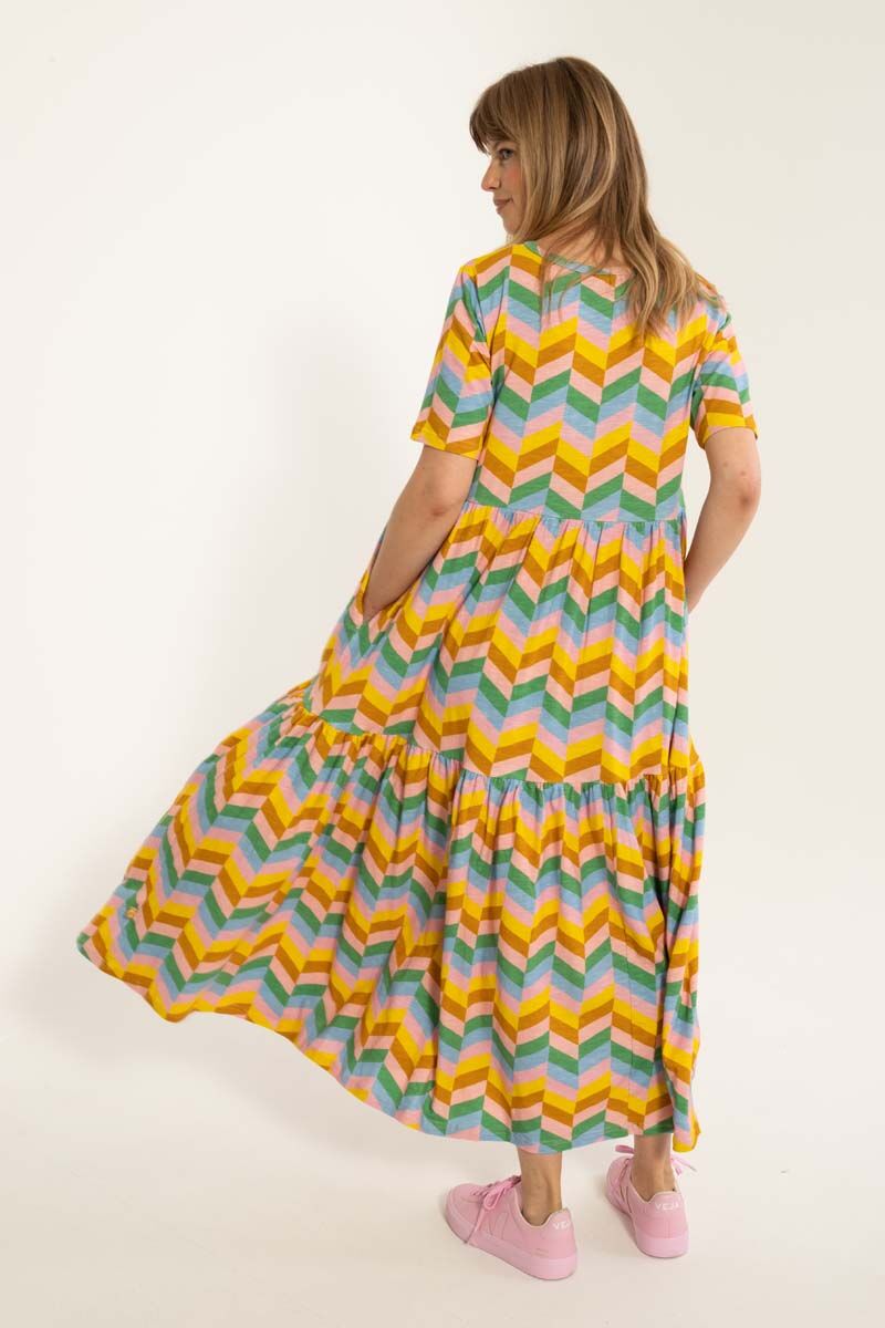 ORGANIC - Danemarkise Modal Slub Dress Rose ROYAL COURT