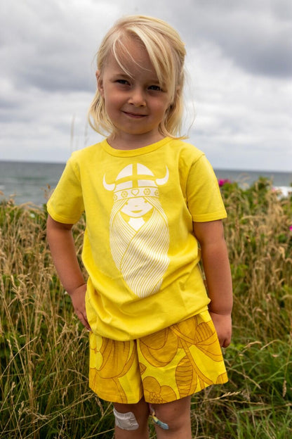 Shorts til børn med blomster 