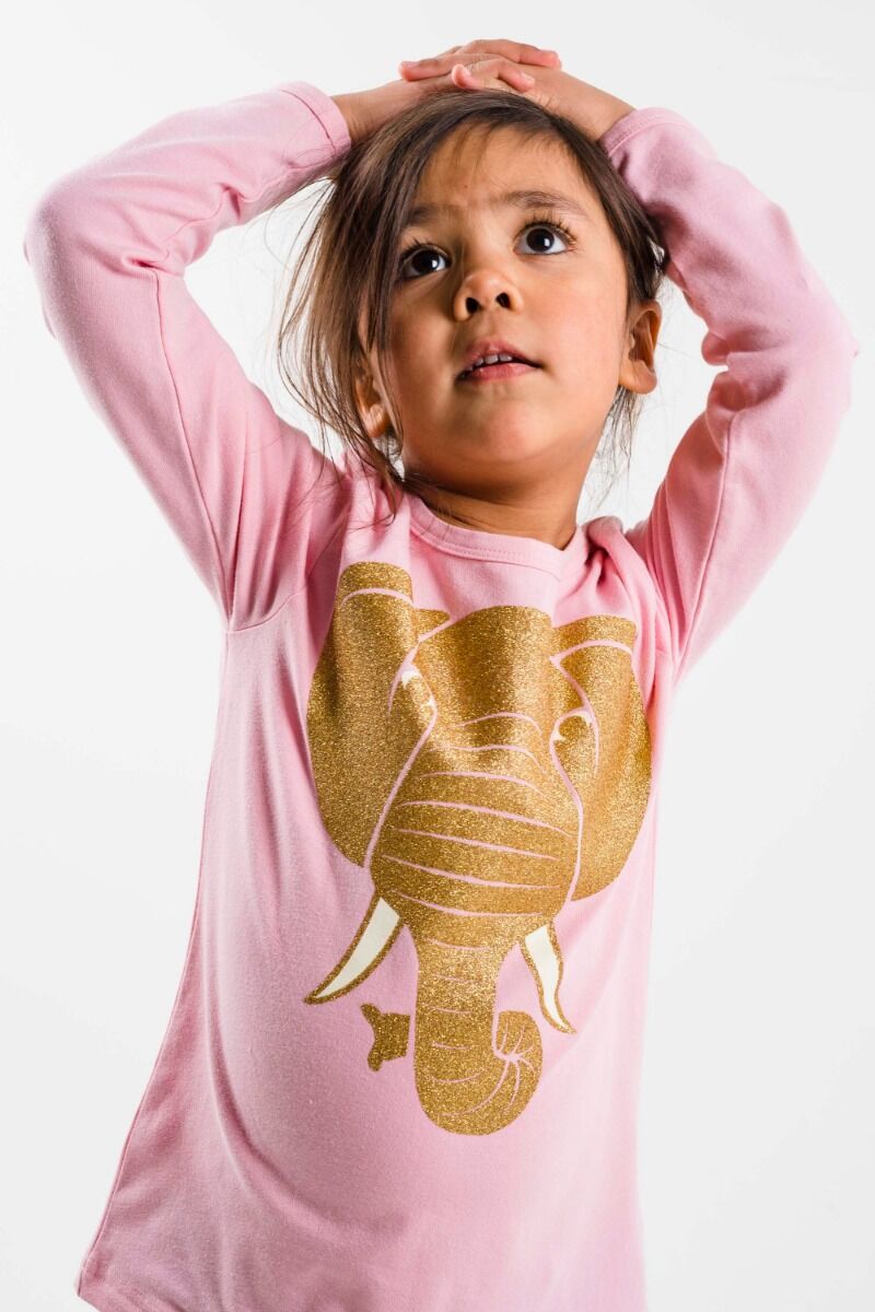 Bluse til børn med elefant 