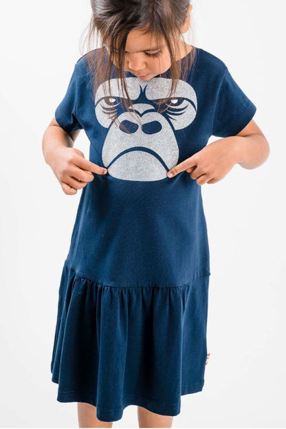 Kjole til børn med gorilla