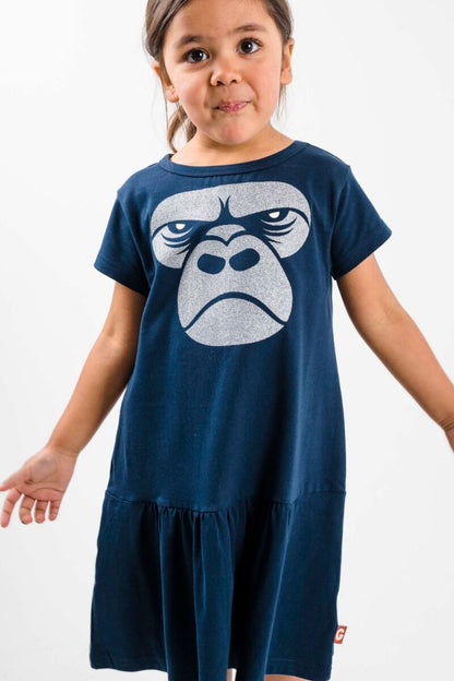 Kjole til børn med gorilla
