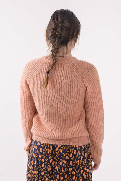 Danadorable Wool Cardigan Rose Beige