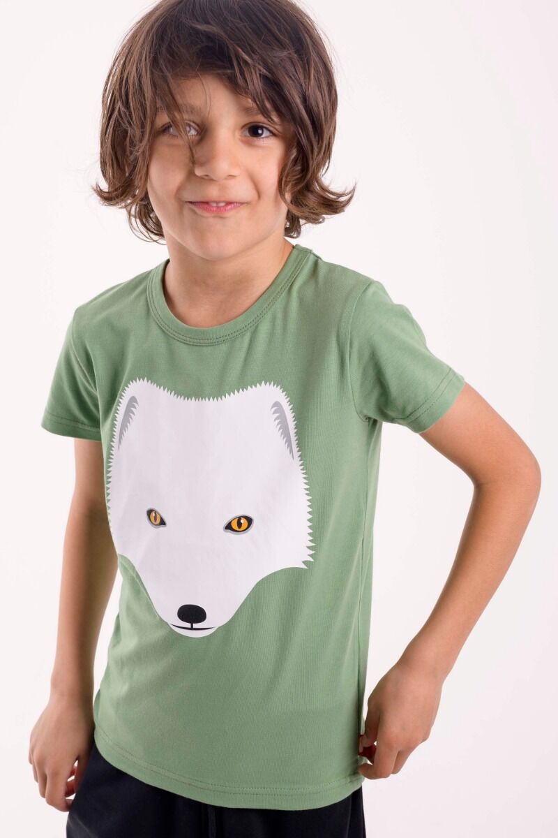 T-shirt til børn med polarræv