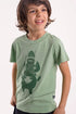 T-shirt til børn med viking på hest