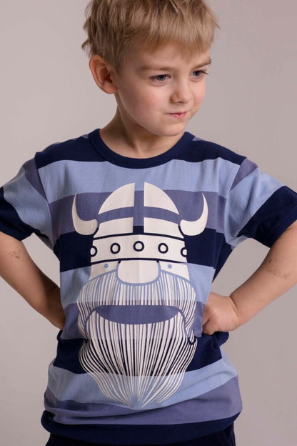 T-shirt til børn med viking 
