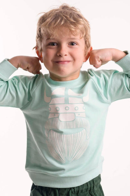 Sweater til børn med viking