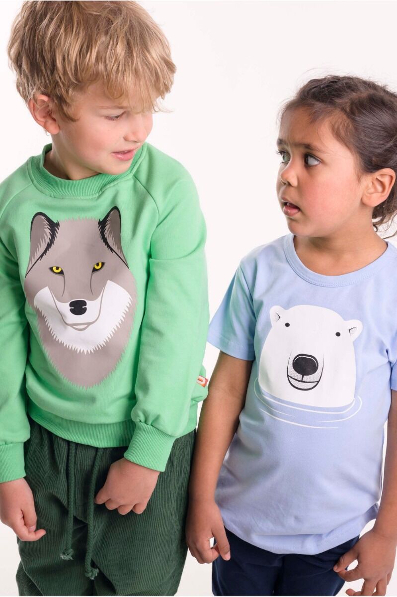 Sweater til Børn med en Ulv