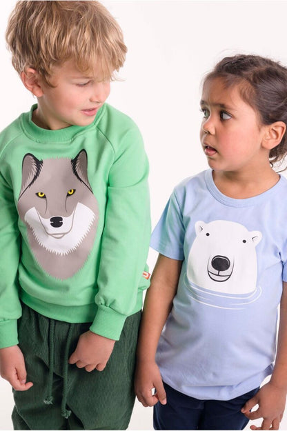T-shirt til børn med isbjørn