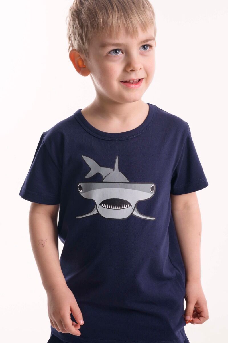 T-shirt med Hammerhaj til børn