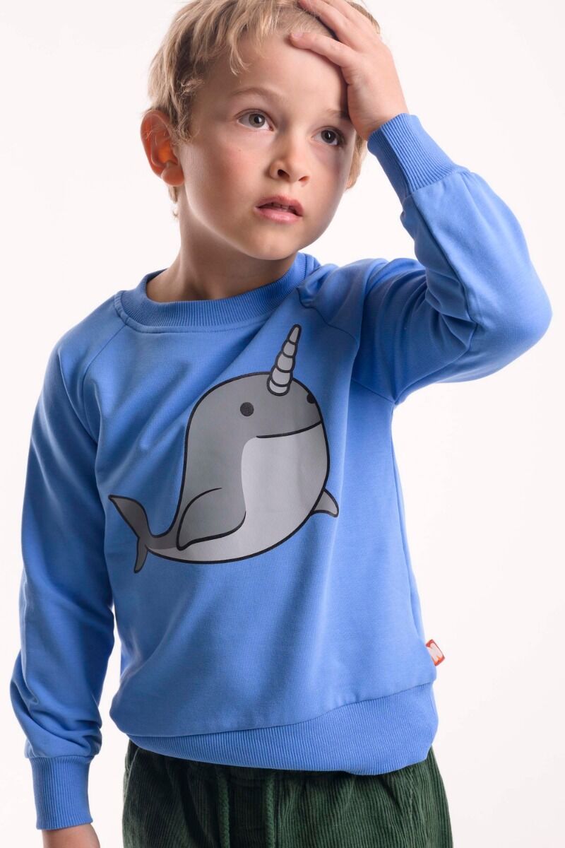 Sweater til børn med Narhval