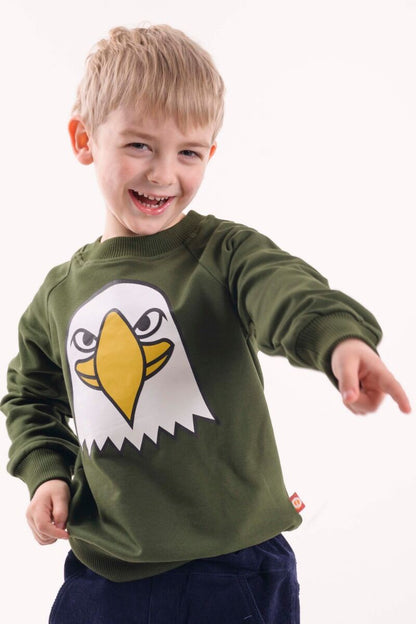Sweater til børn med ørn   