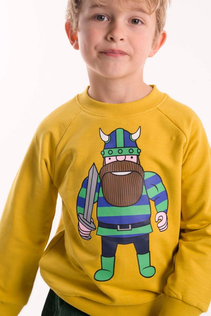 Sweater til børn med viking 

