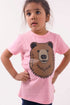 T-shirt til børn med brun bjørn