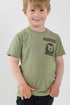 Sød kortærmet dyrepasser t-shirt til børn