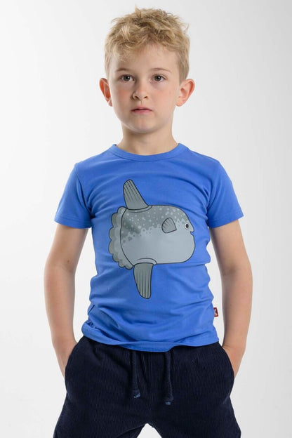 T-shirt til børn med klump fisk
