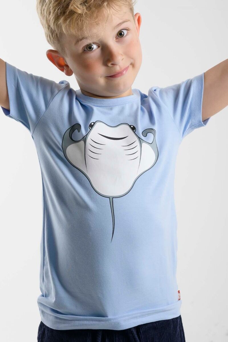 T-shirt til børn med rokke 