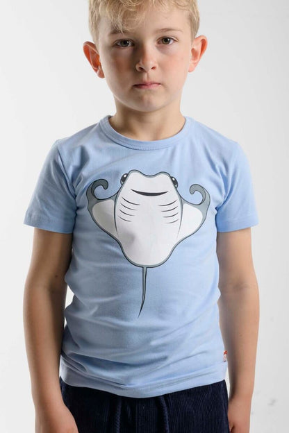 T-shirt til børn med rokke 